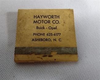 Local advertising matchbook