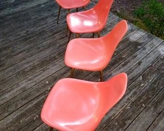 MCM molded chairs