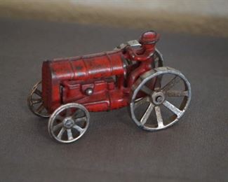Vintage Cast Iron tractor toy