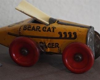 Rare Early tin Number 8 Structo Stutz Bearcat Racer Windup toy
