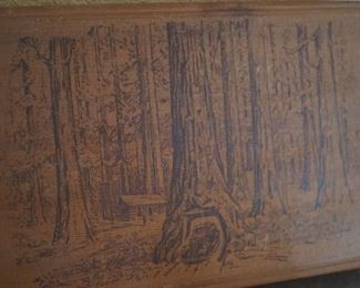 Collectible box made with wood from the  Red Wood Forrest
