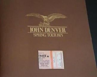 John Denver Spring tour 1975 booklet Collectible Fan Items