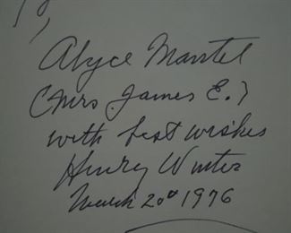 Collectible Copy of The Dynasty of Louis Comfort Tiffany Book with authors note and autographed