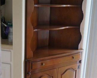 Wood Corner Hutch 35 wide by 70 inches tall