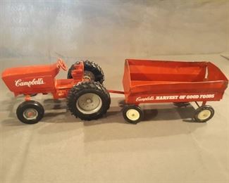 Campbell's ERTL 1/16 tractor and wagon