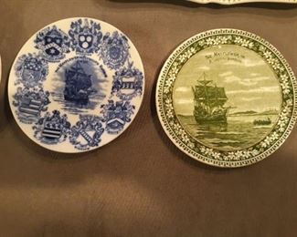 English Porcelain plates including Copeland Plate