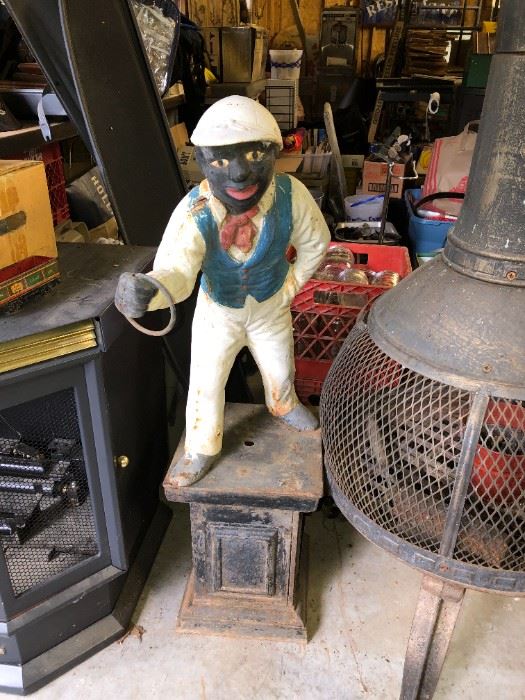 CAST IRON LAWN JOCKEY