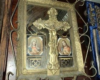 Antique Religious Home Wall Mounted Shrine