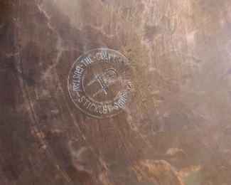 Antique Gustav Stickley Hammered Copper Tray