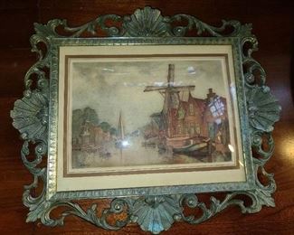 Antique Bubble Glass Artwork