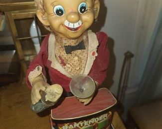 Vintage Bartender Toy