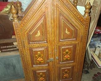Carved/Inlaid Wooden Chest