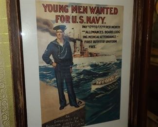 Original Young Men Wanted For U.S. Navy Ad