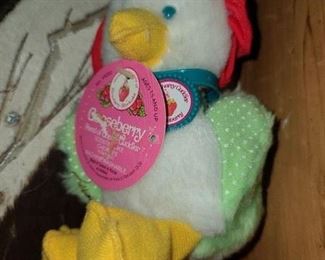 Vintage Strawberry Shortcake Duck Plush W/ Tag