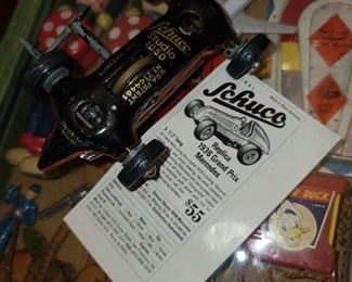 VINTAGE SHUCO WESTERN GERMANY WIND UP TIN TOY!