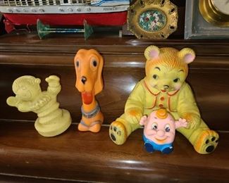 Vintage Rubber Squeaky Toys