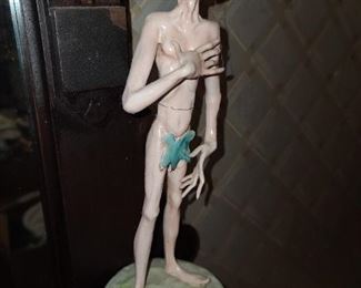 Adam & Eve Handmade Clay Sculpted Figures