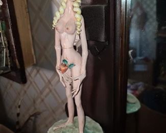 Adam & Eve Handmade Clay Sculpted Figures