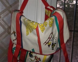 Vintage Snoopy Ice Skating Bag