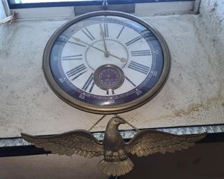 Clock W/ Eagle