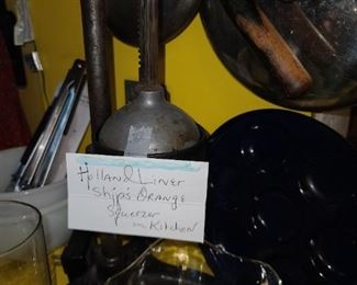 Original Kitchen Juicer From Holland America Cruise Line Ship