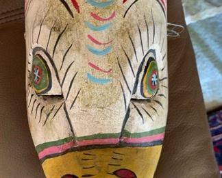 Vintage Hand Painted Masks Made In Mexico 