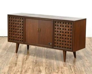 Midcentury Zenith Radio/Record Cabinet, Damaged - Record Player Not Working