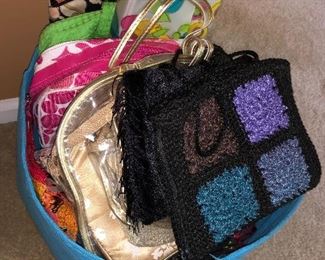 Cosmetic bags, wallets, etc