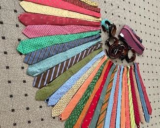 Silk Ties, bow ties and leather belts!!! Peter Blair, Robert Talbots, Hermes...