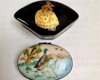 Painted Limoges boxes