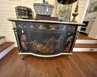 Hold on for this one...photo is not doing it justice - this is perhaps the best sideboard EVER. I will take closer shots today - but zoom in for the detail! 