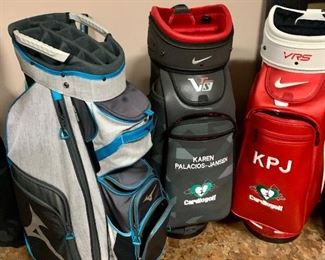 Mizuno and Nike golf bags 