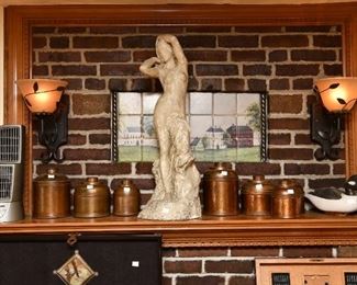 Plaster antique sculpture