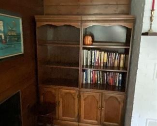 We have 4 of these book shelves and more books 