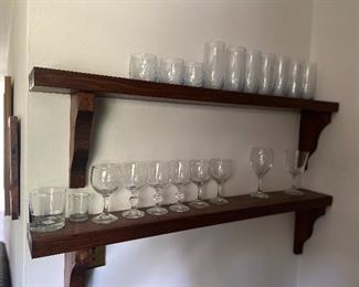 Shelves and glass 