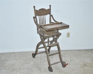 7. Vintage Childs Highchair