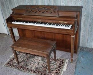 3. Chickering Sons Piano With Bench