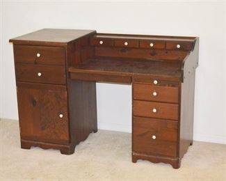 55. Vintage Wooden Office Desk
