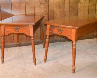 52. Pair Of Wooden End Tables