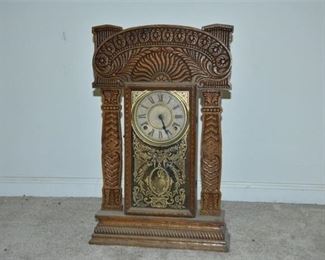 82. Vintage Carved Wood Clock