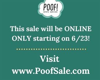 Shop select items from this home on POOFSALE.COM