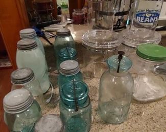 Blue jars inc. Millville Atmospheric fruit jar