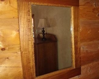 Antique Oak mirror