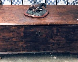 Blanket Chest with Leisure Time by Big Sky Carvers