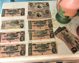 Confederate United States Bills