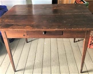 Farm Table with Drawer