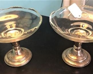 Silver Candy Bowls Pair