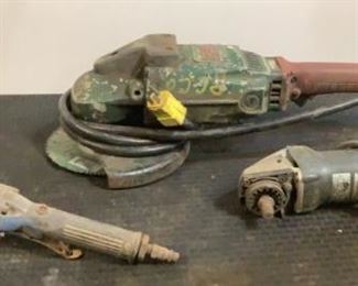 Located in: Chattanooga, TN
Grinders
Lot Includes:
(1) Milwaukee Angle Grinder
*Tested Works*
(1) Metabo Angle Grinder
*Tested Works*
(1) Pneumatic Grinder
*Unable To Test*
**Sold As Is Where Is**

SKU: K-3-A
Tested Works