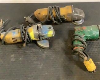 Located in: Chattanooga, TN
Angle Grinders And Drill
Lot Includes:
(2) DeWalt Angle Grinders
*One Power Cord Is Cut*
(1) Milwaukee Drill
**Sold As Is Where Is**

SKU: J-5-A
Tested Works