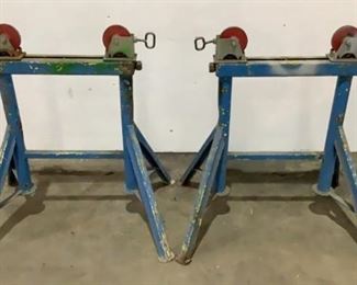 Located in: Chattanooga, TN
Pipe Roller Stands
Size (WDH) 21"W x 28"H
**Sold as is Where is**

SKU: H-7-A